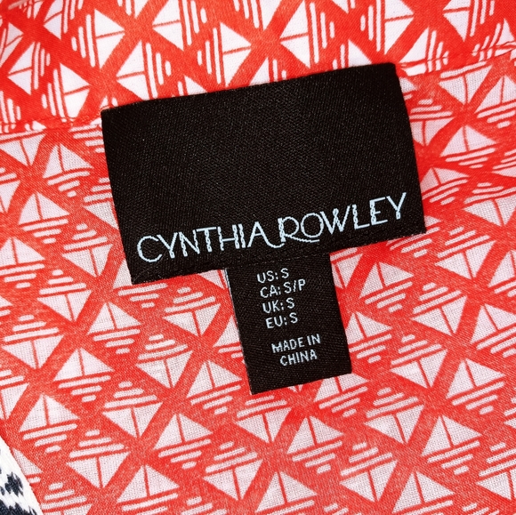 Cynthia Rowley boho lightweight long sleeve shirt small - Picture 6 of 7